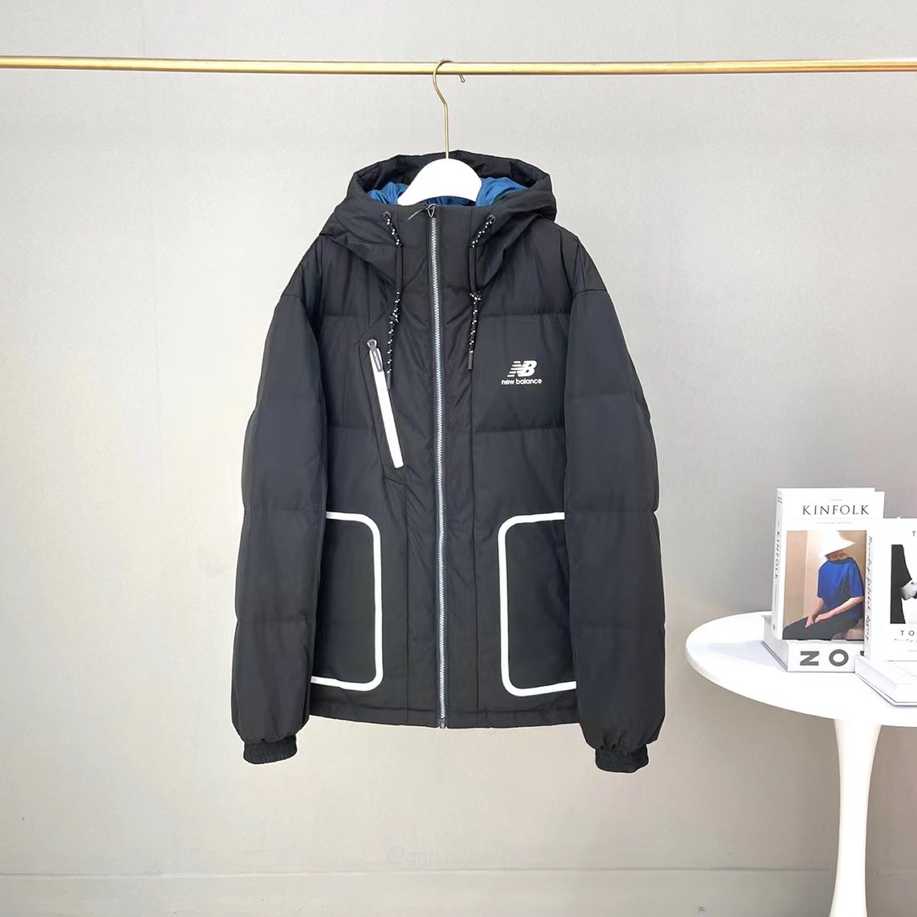 New Balance Nb Thickened Warm Down Jacket White Beige Black (11) - www.newkick.vip